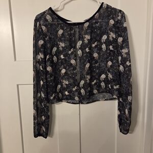Sunday Best Black Floral Blouse